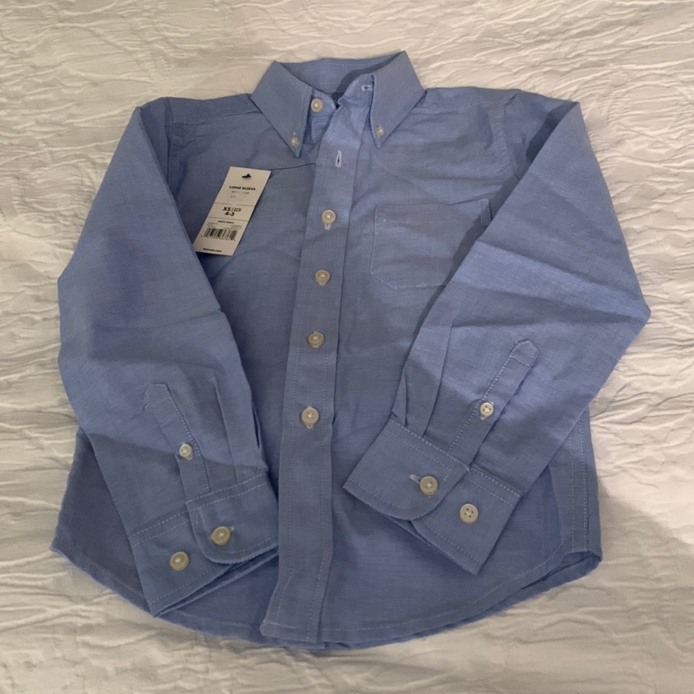 New With Tags- classic Kids blue button down